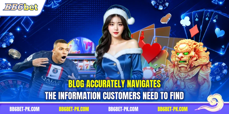 Blog accurately navigates the information customers need to find